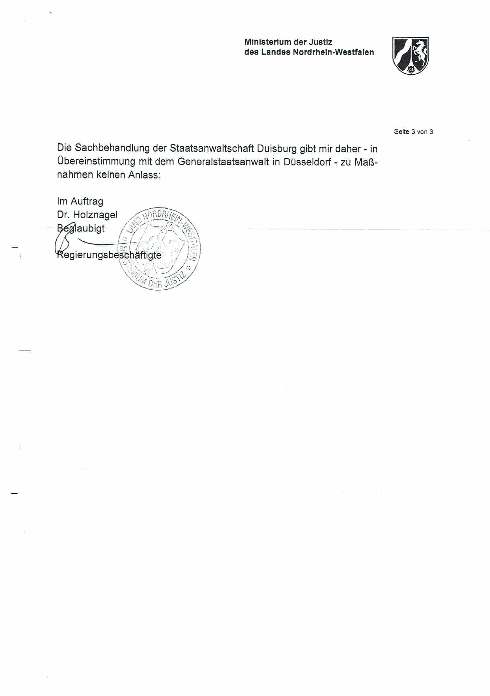 Bescheid der Landesbeauftragen für Datenschutz und Informationsfreiheit Nordrhein-Westfalen vom 18.12.2017, Anlage S. 1